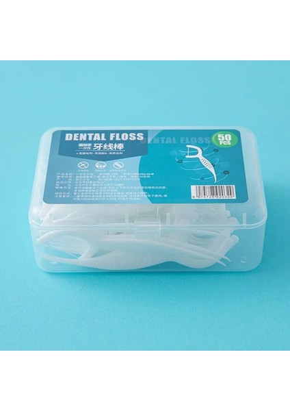Beyaz Stil Floss Ultra Ince Ev Temizleme Düz Çizgi Kürdan Taşınabilir Diş Ipi Kutusu Tek Kullanımlık Flok (Yurt Dışından) fırsatları