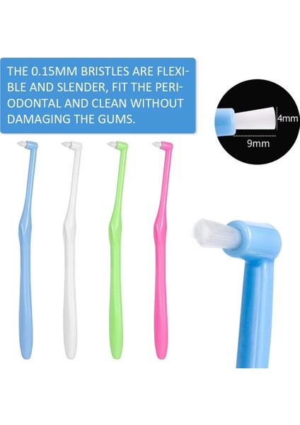 Beyaz Stil Ortodonti Diş Arası Fırça Yumuşak Diş Temizleme Diş Fırçası Diş Ipi Diş Diş Fırçası Kürdan Ağız Bakımı Aracı (Yurt Dışından) fırsatları