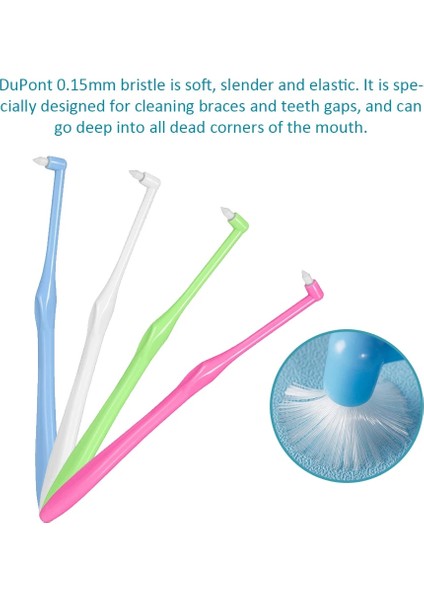 Beyaz Stil Ortodonti Diş Arası Fırça Yumuşak Diş Temizleme Diş Fırçası Diş Ipi Diş Diş Fırçası Kürdan Ağız Bakımı Aracı (Yurt Dışından) indirimleri