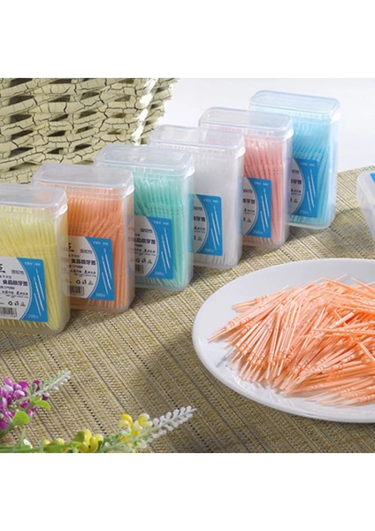 Wt Tarzı Sdattor Çift Başlı Tek Kullanımlık Diş Pensesinde Diş Arası Fırça Diş Sopa Kürdan Flok Oral Sakız Diş Cleani (Yurt Dışından) fiyatları