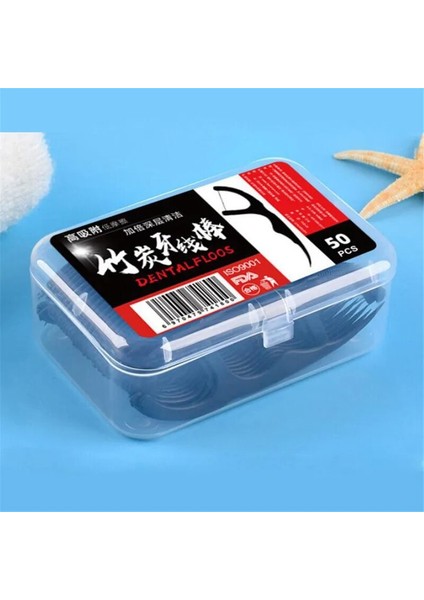 Bambu Kömür Diş Ipi Sopa Temizleme Diş Sopa Kürdan Diş Ipi Sopa Bir Ağız Bakımı Aracı (Yurt Dışından)