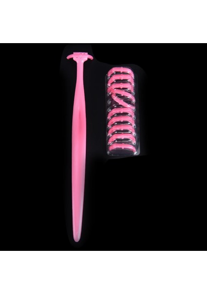 Pembe Tarzı Yedek Diş Ipi Kafası + 1 Adet Diş Temizleyici Fırça Ipi Tutucu Diş Sopa Diş Arası Diş Temiz Fırça Kürdan (Yurt Dışından)