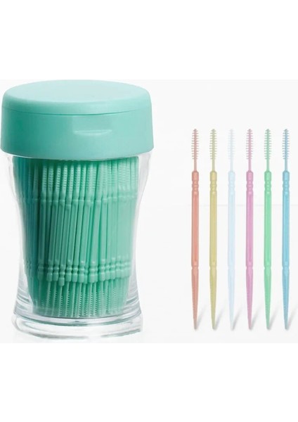 Turuncu Tarzı K Diş Arası Fırça Çift Kafalı Diş Temizleme Kürdan Ağız Bakımı Aracı Için Fırçalanmış 6.2 cm Tandenstokers Diş Ipi (Yurt Dışından) modelleri