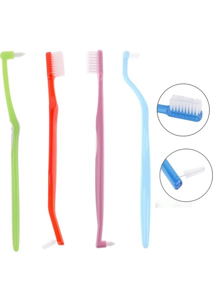 B2 Tarzı Ortodontik Diş Arası Fırça Yumuşak Diş Arası Fırça Çift Uçlu Ağız Diş Brace Bakım Temizleme Diş Fırçası Cusp Diş Ipi (Yurt Dışından)