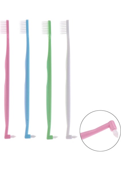 B2 Tarzı Ortodontik Diş Arası Fırça Yumuşak Diş Arası Fırça Çift Uçlu Ağız Diş Brace Bakım Temizleme Diş Fırçası Cusp Diş Ipi (Yurt Dışından)