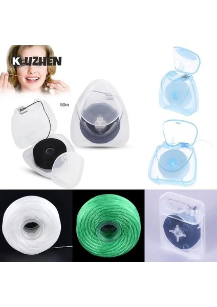 Yeşil Stil Taşınabilir 50 M Bambu Kömür Diş Pensesinde Ağız Hijyeni Bakımı Diş Pensesinde Diş Temiz Dişleri Sağlıklı Tutmak (Yurt Dışından) fiyatları