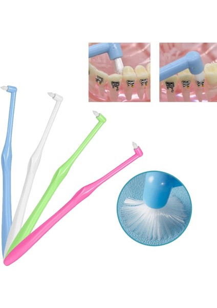 Yeşil Stil Ortodonti Interdental Fırça Yumuşak Kürdan Diş Fırçası Parantez Diş Ipi Düzeltme Dişleri Ağız Diş Bakımı Diş Boşluğu Aracı (Yurt Dışından)