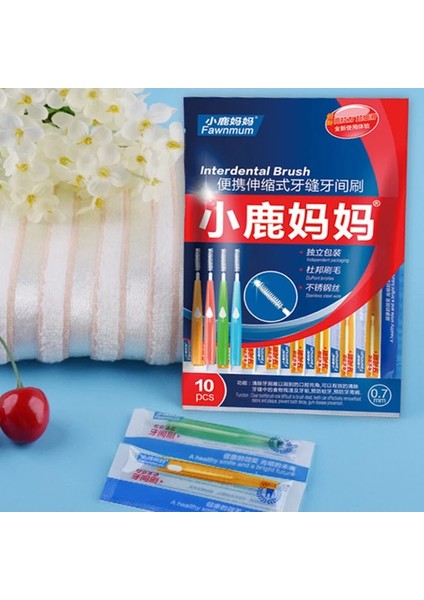 0,6 mm Stili Diş Ağız Hijyeni Itme-Çekme Diş Arası Fırçası Yetişkin Diş Temizleme Ipi Fırçası Kürdan 5 Boyutu Fırça Kafası (Yurt Dışından) fırsatları