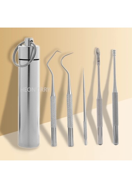 Gümüş Tarzı 1 Takım Metal Paslanmaz Çelik Ağız Temizleme Diş Diş Ipi Artefakt Taşınabilir Kolye Kürdan Tüpü Güçlü Diş Ipi (Yurt Dışından) fiyatları