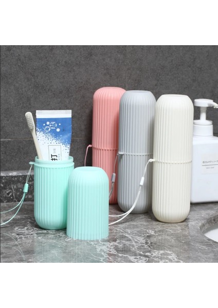 Pembe Tarzı Taşınabilir Diş Fırçası Saklama Kutusu Diş Macunu Tutucu Kutusu Organizatör Ev Saklama Kabı Açık Seyahat Için Banyo Aksesuarları (Yurt Dışından) modelleri