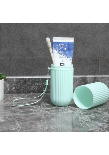 Pembe Tarzı Taşınabilir Diş Fırçası Saklama Kutusu Diş Macunu Tutucu Kutusu Organizatör Ev Saklama Kabı Açık Seyahat Için Banyo Aksesuarları (Yurt Dışından) fırsatları