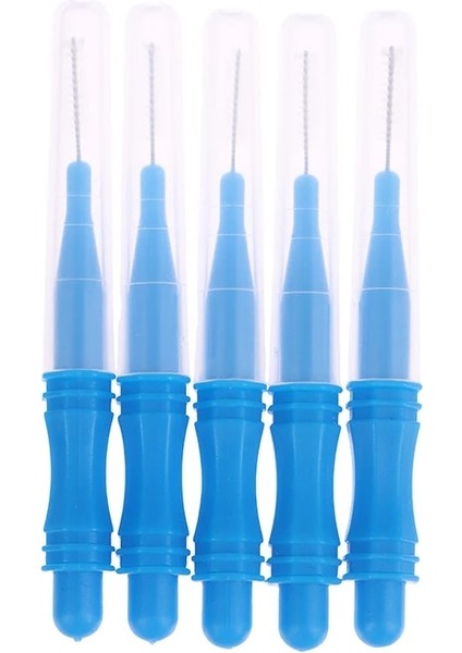 Mavi Stil 5 Adetgrup Hijyen Diş Yumuşak Ipi Çubukları Kürdan Diş Temizleme Diş Diş Ipi Kafa Plastik Diş Arası Fırça (Yurt Dışından)