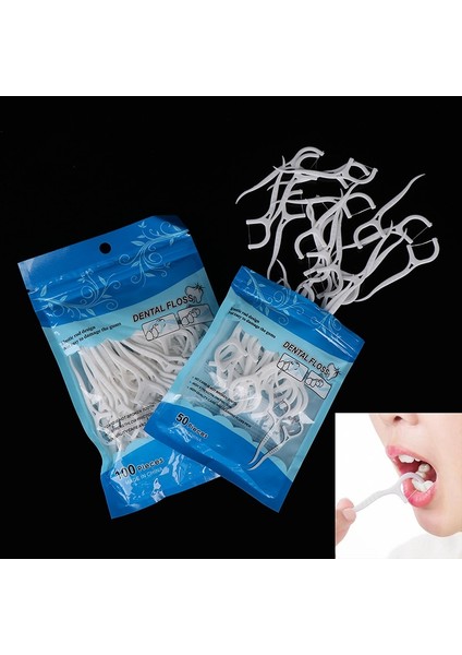 Kumral Stili Kişisel Diş Bakımı Için Tek Kullanımlık Diş Pensesinde Interdental Fırça Kürdan Diş Temizleme (Yurt Dışından)