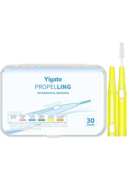 Pembe Tarzı Premium Diş Arası Fırçası Çok Renkli Ortodontik Diş Fırçası Sağlıklı Mükemmel Uydurma Sağlık Arayüz Fırçası (Yurt Dışından)