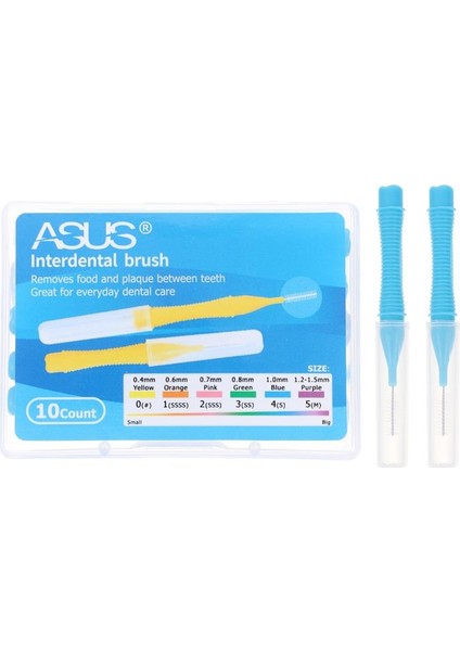 Mavi Stil 1 Takım Diş Arası Fırçası Dental Flok Diş Bakım Fırçaları (Karışık Renk) (Yurt Dışından)