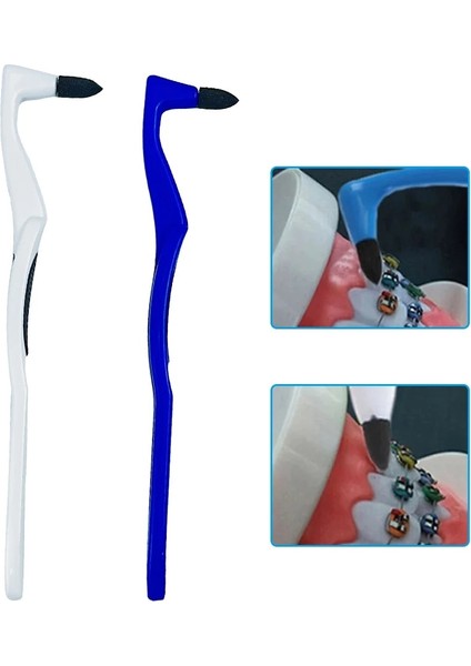 Beyaz Stil Ortodontik Arayüz Fırçası Diş Fırçası Leke Silgi Sünger Tartarçayduman Lekelerini Çıkarın Ağız Bakımı Araçları Diş Leke Temizleme (Yurt Dışından) fiyatları