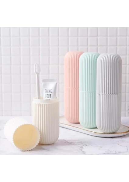 Gri Tarzı Taşınabilir Diş Fırçası Saklama Kutusu Diş Macunu Tutucu Kutusu Organizatör Ev Saklama Kabı Açık Seyahat Için Banyo Aksesuarları (Yurt Dışından) fiyatları