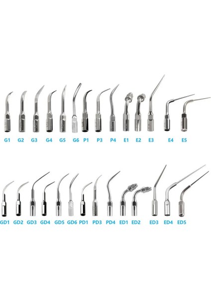 G4 Tarzı Diş Ultrasoezo Ölçekleyici Ipuçları Ems Ağaçkakan ve Dte Satelec Gep Ölçekleme E1E2E3E4E5G1GD1ED1'E Uygundur (Yurt Dışından)