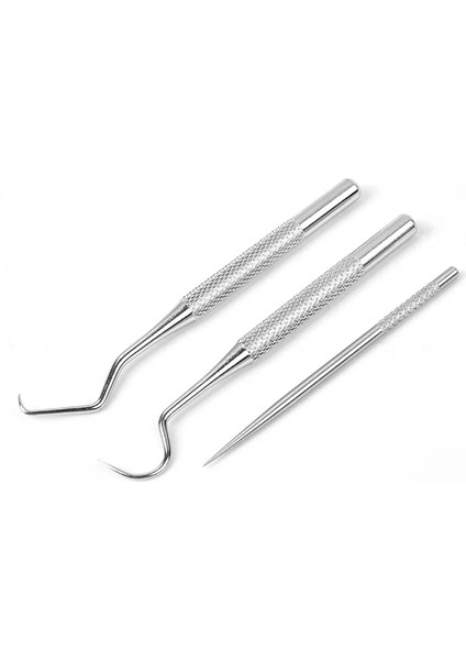 304-KÜÇÜK Stil 304 Taşınabilir Yeniden Kullanılabilir Paslanmaz Çelik Kürdan Metal Diş Kazıyıcı Diş Seçtikleri Kanca Temizleme Kiti Kürdan Tutucu ile (Yurt Dışından) indirimleri