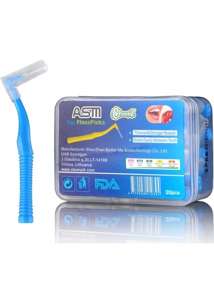 0,6 mm Stili Kutu L Şekli Itme-Çekme Diş Arası Fırça Ortodonti Kürdan Diş Beyazlatma Kürdan Diş Fırçası Ağız Hijyeni Bakımı (Yurt Dışından) fırsatları