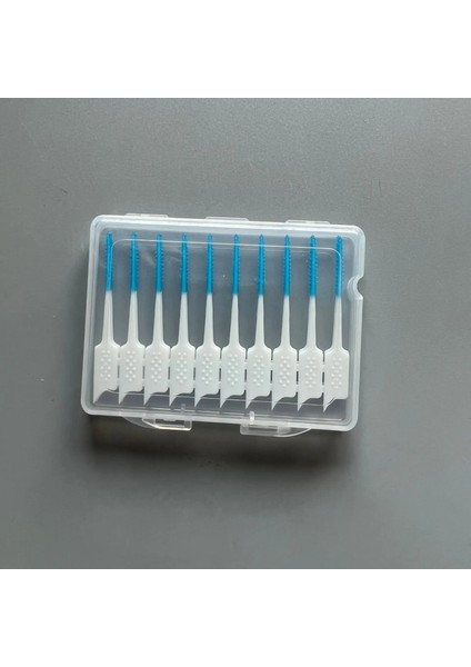 Mavi-20 Adet Tarzı Adet Interdental Fırça Yumuşak Kauçuk Diş Temizleme Araçları Dişler Arasında Diş Temizleme Diş Fırçası Ağız Hijyeni Bakım Aracı (Yurt Dışından)