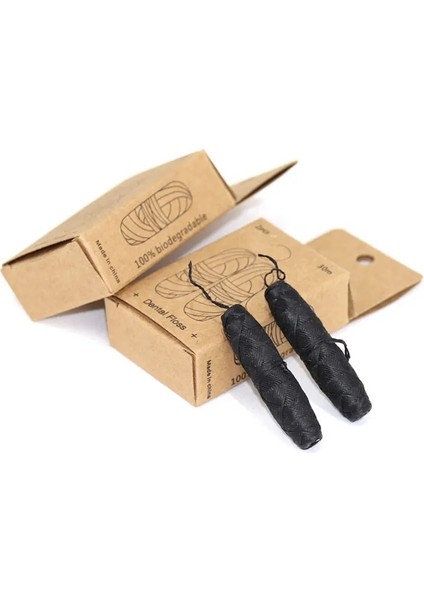 Beyaz Stil Hiçbiri % 100 Biyobozunur Bambu Kömür Diş Floss (Yurt Dışından) fiyatları