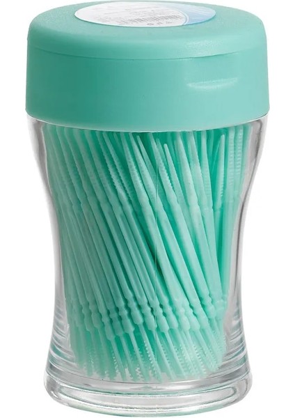 Yeşil Stil Et Yumuşak Plastik Çift Kafalı Fırçalanmış Kürdan Ağız Bakımı 6.2 cm Protezler Için Sıcak Satış Arayüz Fırçası Diş Fırçası (Yurt Dışından)