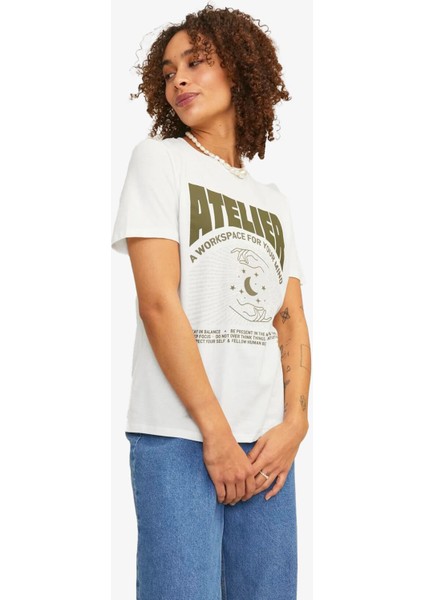 Jxletitia Kadın Beyaz T-Shirt 12252011-BLANCDEBLANC modelleri