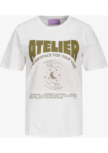 Jxletitia Kadın Beyaz T-Shirt 12252011-BLANCDEBLANC fırsatları