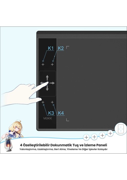 A30 10 x 6" Grafik Tablet