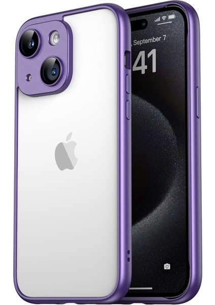 iPhone 15 Sert Pc İnce Için Düşmeyi Önleyici Telefon Kılıfı (Yurt Dışından)