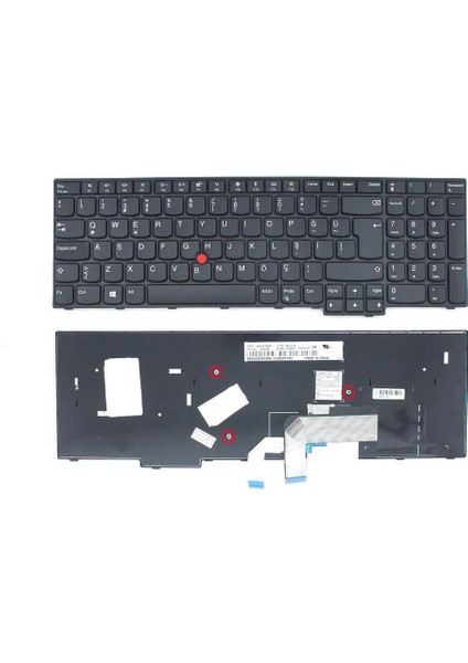 Lenovo ile Uyumlu Thinkpad E550, GO-106TQ Uyumlu Laptop Klavyesi,
