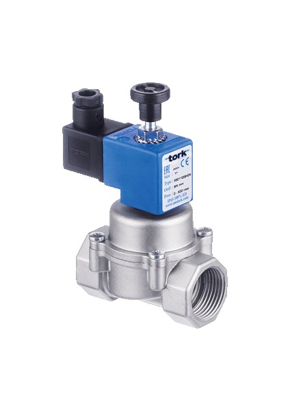 Doğalgaz Solenoid Valfi 1" N Açık El Kurmalı