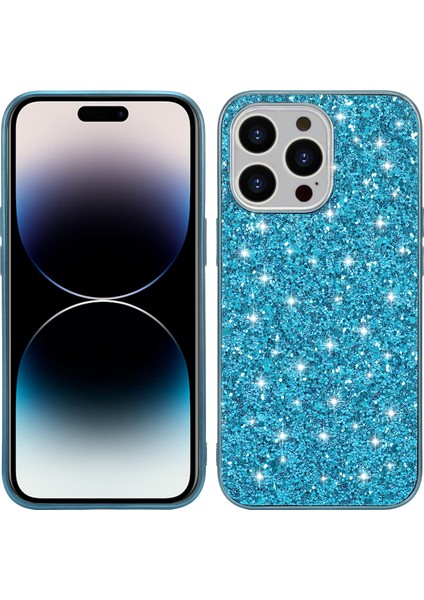 iPhone 14 Pro Max Glitter Sequins Elektrapan Telefon Kapağı (Yurt Dışından)