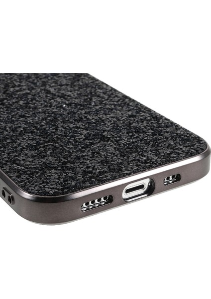 iPhone 15 Plus Parıltılı Telefon Kasası Elektrapan Tpu Çerçeve Pc Arka Kapak (Yurt Dışından)