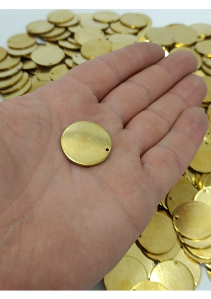 1,8X25MM Yuvarlak Tek Delik Pirinç Payet Pul 2340GR