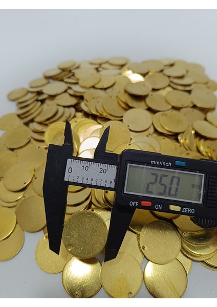 1,8X25MM Yuvarlak Tek Delik Pirinç Payet Pul 2340GR