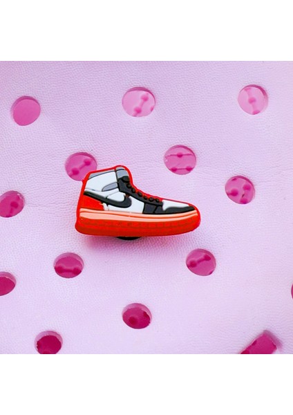 Kırmızı Ayakkabı Terlik Süsü Jibbz Nk