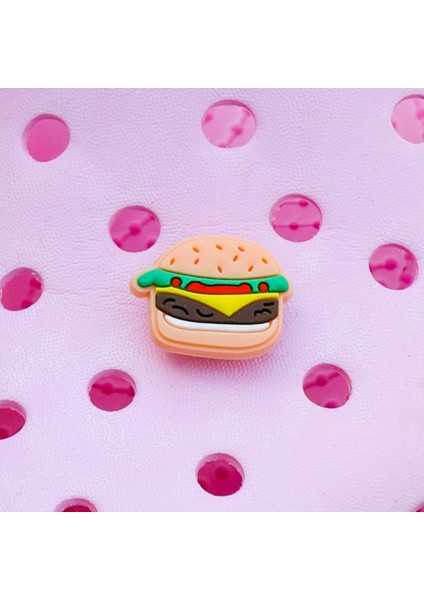 Hamburger Crocs Terlik Süsü & Renkli Aksesuar Jibbitz
