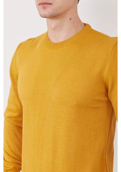 Mentality 3175 Bisiklete Yaka Hardal Triko fiyatları