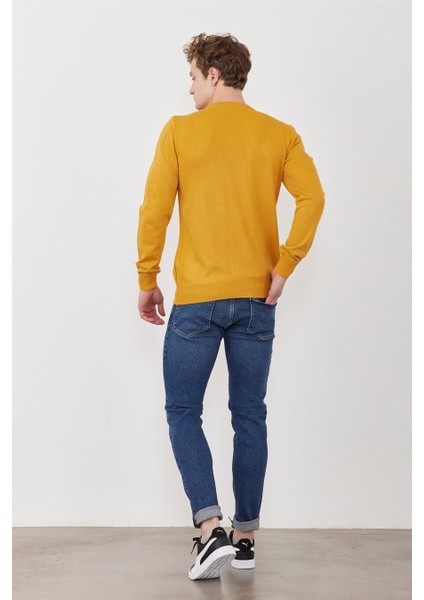 Mentality 3175 Bisiklete Yaka Hardal Triko fırsatları