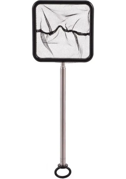 Siyah Stil 50.5X10X1CM Akvaryum Balık Ağı Tankı Paslanmaz Çelik Teleskopik Saplı Balık Örgü Uzun Uzatılabilir Katlanır Çubuk Betta Akvaryum Gölet Malzemeleri (Yurt Dışından)