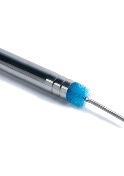 Beyaz Stil 155 cm Akvaryum Temizleme Fırçası Paslanmaz Çelik Esnek Bükülmüş Tüp 2x Fırça Su Hava Tüpü Boru Hortum Temizleyici Balık Tankı Araçları (Yurt Dışından) fırsatları