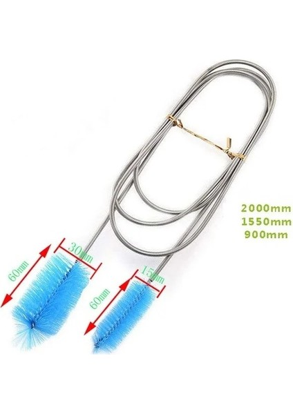 Sarı Stil 30CM cm Boru Temizleme Fırçası Hava Tüpü Esnek Çift Uçlu Hortum Akvaryum Aksesuarları Tank Temizleyici Su Filtresi Naylon (Yurt Dışından) indirimleri