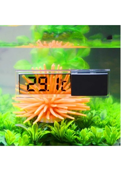 LCD 3D Dijital Elektronik Sıcaklık Ölçümü Balık Tankı Sıcaklık Ölçer Akvaryum Termometre Sıcaklık Kontrol Aksesuarları (Yurt Dışından)
