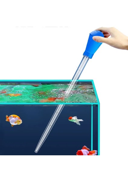 Altın Tarzı Uzatmak Pipetler Akvaryum Sifon Balık Tankı Elektrikli Süpürge Akvaryum Su Değiştirici Için Basit Temizleme Aracı 29CM 45CM 30ML 50ML (Yurt Dışından) indirimleri