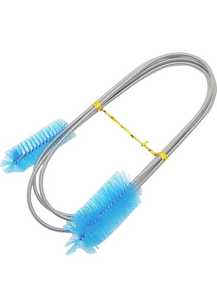 Mavi Stil 155CM Akvaryum Temizleme Fırçası Su Filtresi Pompası Zambak Boru Hava Tüpü Hortum Paslanmaz Çelik Balık Tankı Fırça Su Pompası Aksesuarları (Yurt Dışından)