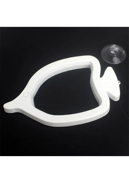 No.6 Stili Akvaryum Besleme Halkası Balık Tankı Istasyonu Yüzen Yiyecek Tepsisi Besleyici Kare Daire Aksesuarı Balık Mama Besleyici Vantuz Malzemeleri (Yurt Dışından)