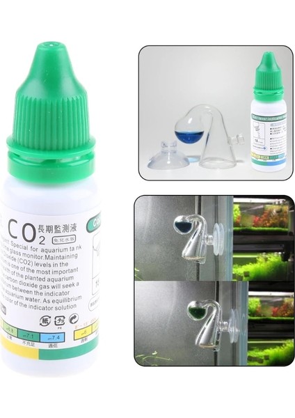 Beyaz Stil Bitkili Akvaryumlar Için Co2 Gösterge Çözümü 0,5 Oz Reaktif Çözümü Kullanımı Kolay (Yurt Dışından) fiyatları