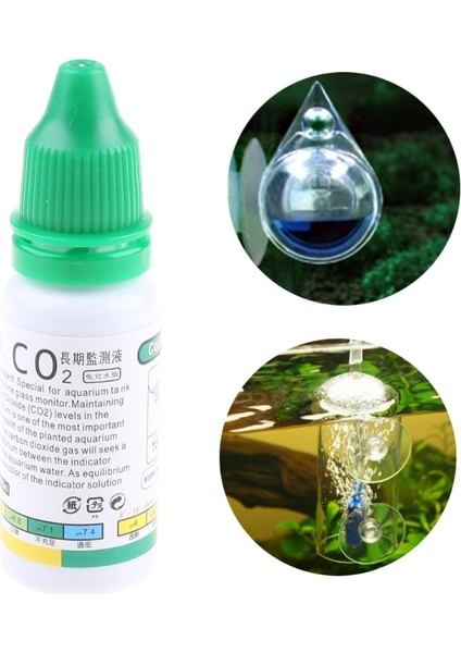 Beyaz Stil Bitkili Akvaryumlar Için Co2 Gösterge Çözümü 0,5 Oz Reaktif Çözümü Kullanımı Kolay (Yurt Dışından) fırsatları
